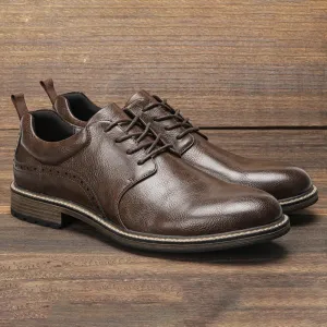 Men's Non-Slip Sole Vegan Leather Shoes with Lace Up | Eco-Friendly Materials for All Seasons