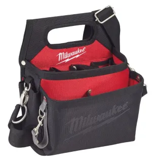 Milwaukee 48-22-8112 Work Pouch, 15-Pocket, Nylon, Black/Red, 12.8 in W, 3-1/2 in H, 10-1/2 in D :EA: QUANTITY: 1