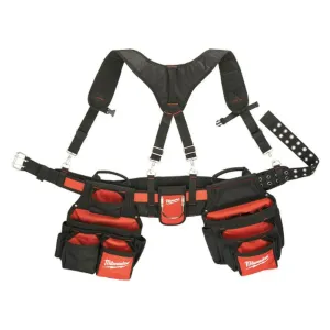 Milwaukee 48228120 Nylon Contractor Work Belt with Suspension Rig