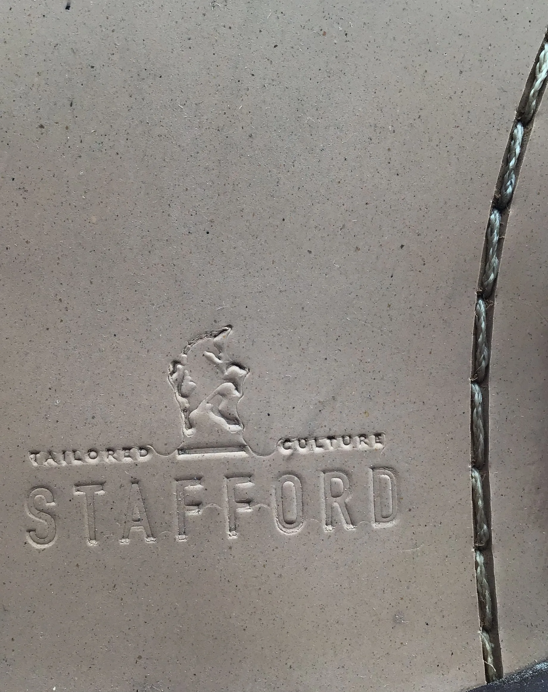 NWT Stafford Men's Gray Leather Casual Loafers - Size 12M