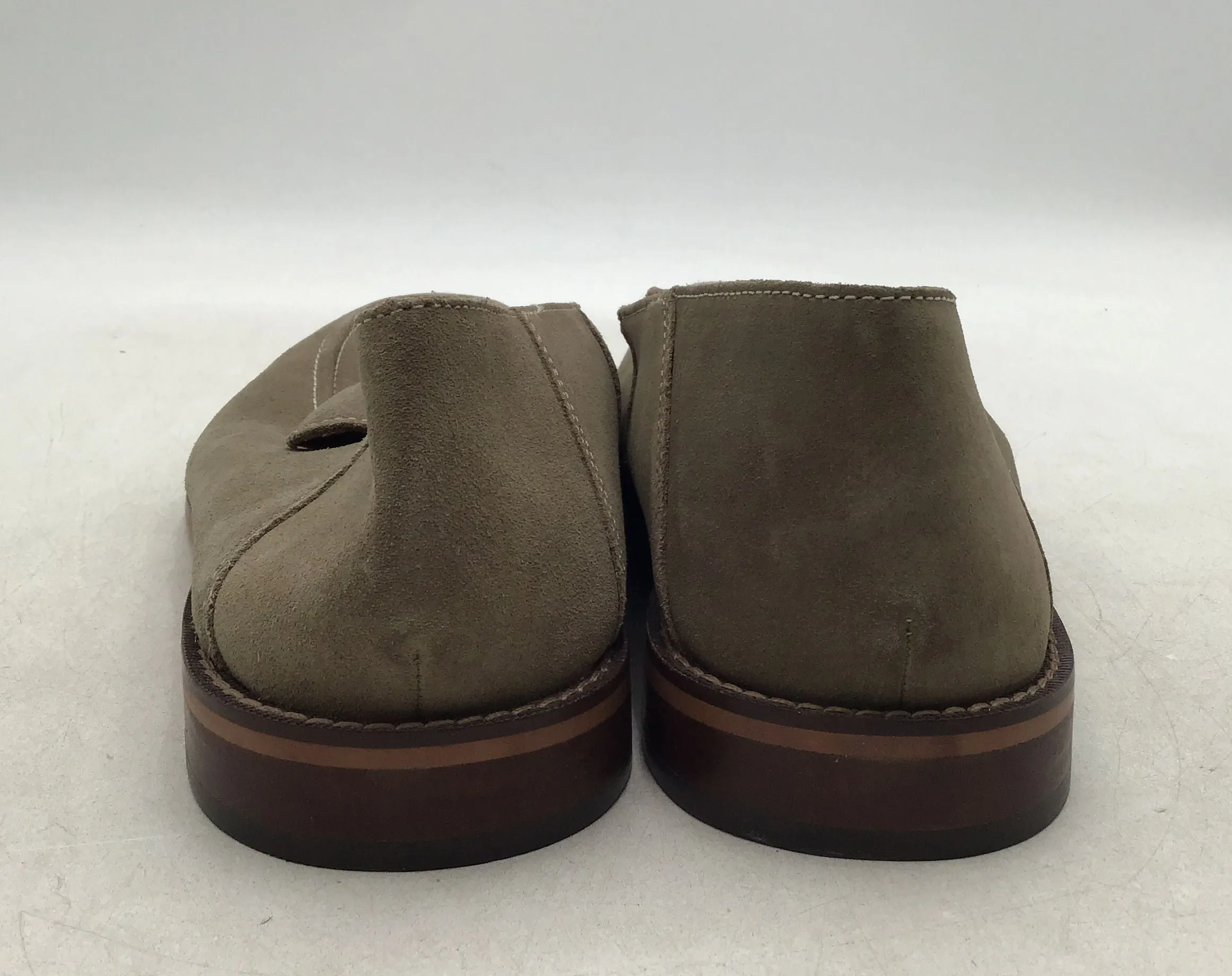 NWT Stafford Men's Gray Leather Casual Loafers - Size 12M