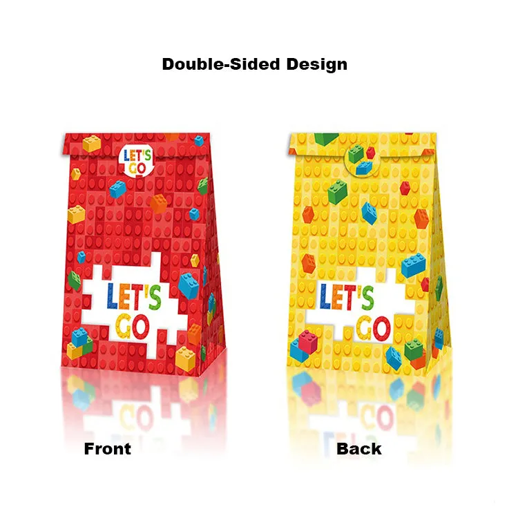 Paper Party Bag | Lego Building Block | 12 Pcs