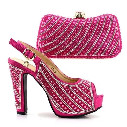 Party Style Purse & Heels Set (5 Styles To Choose From)