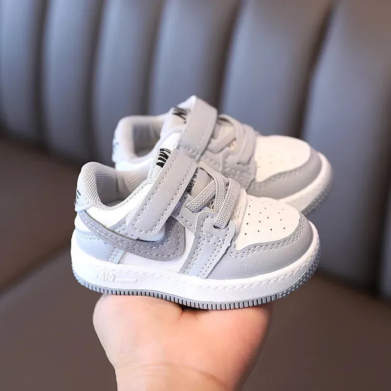 Pu Leather Sports Casual Shoes for Children