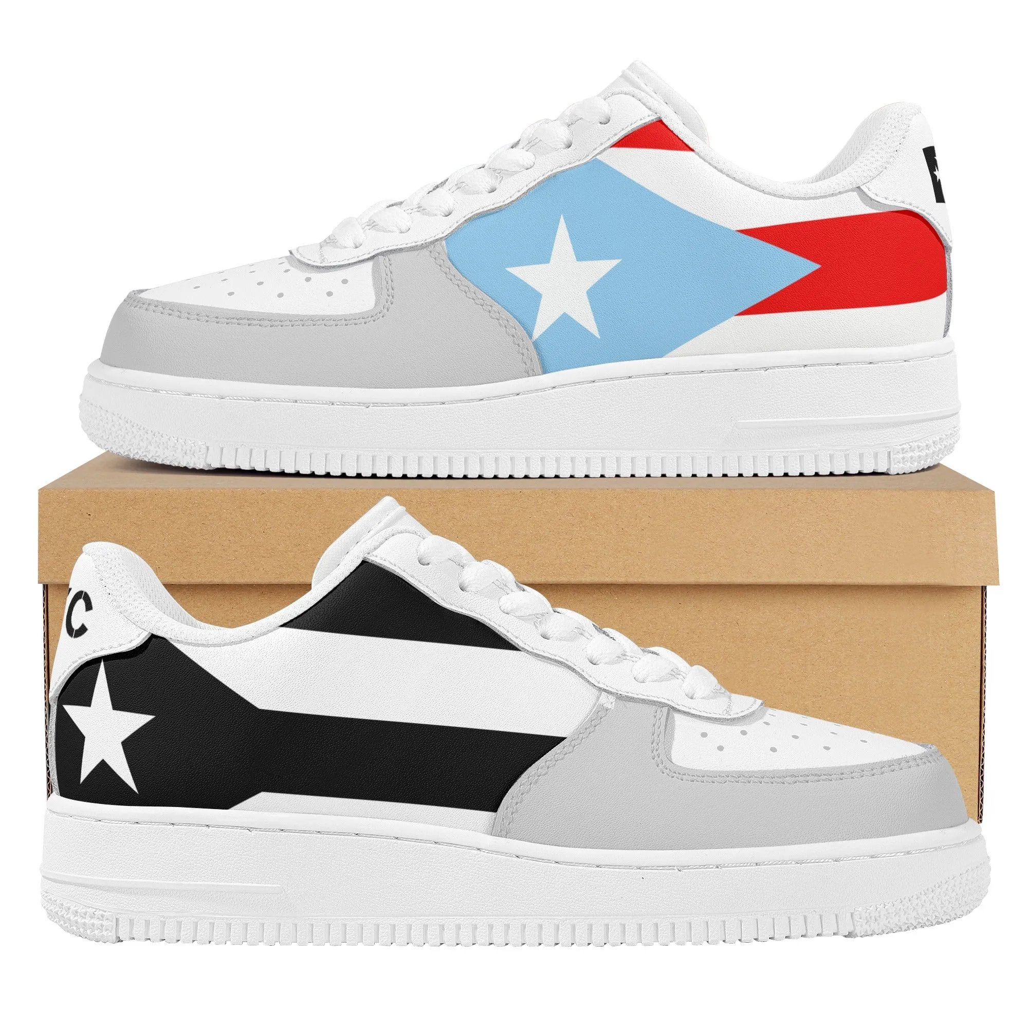 "Air Borikén" Women's Low Top Leather Sneakers