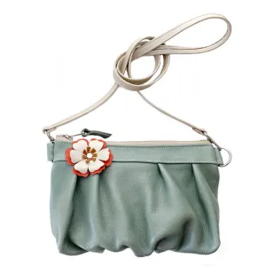 Ruche Clutch in Ocean Mint   Blossom