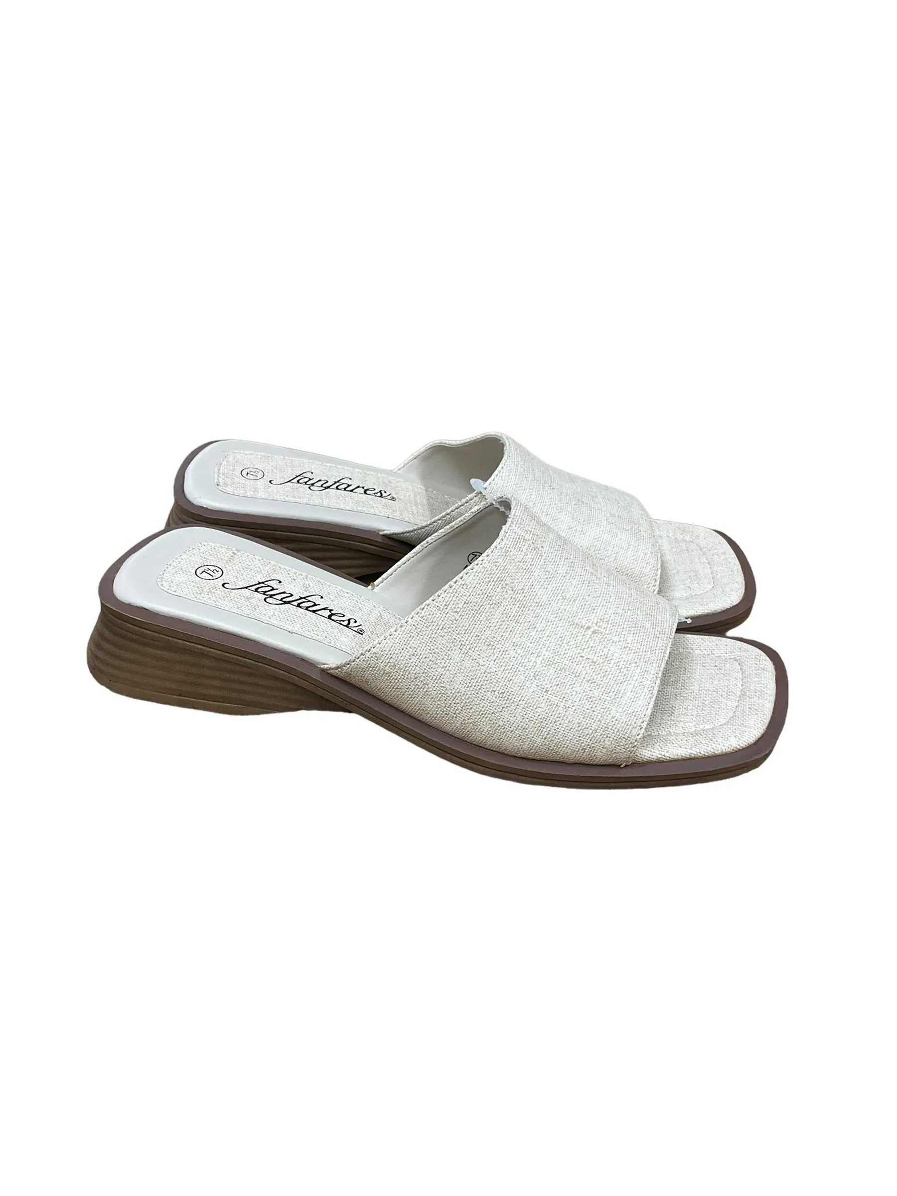 Sandals Heels Wedge By Fanfares Shoes  Size: 7.5
