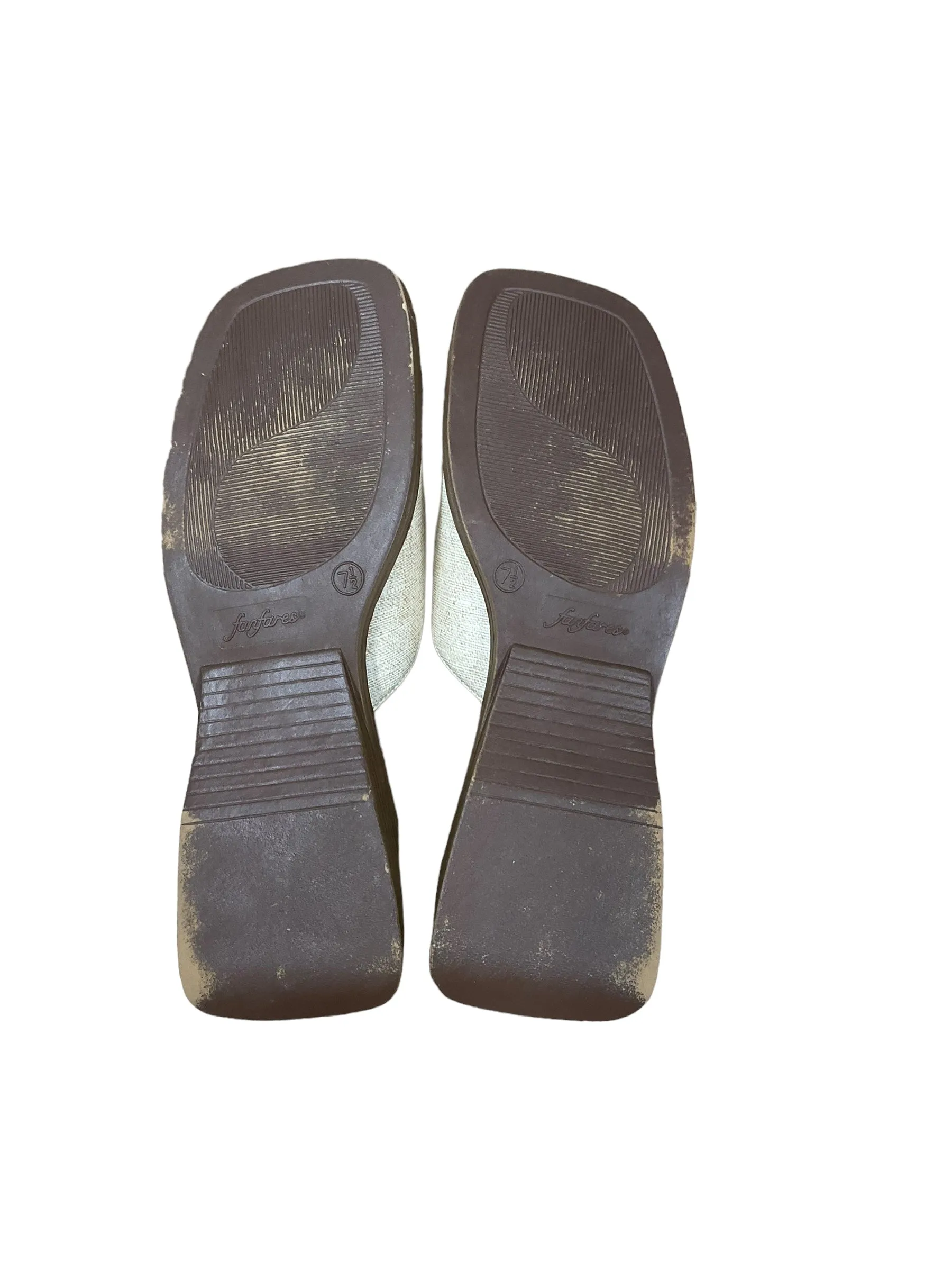 Sandals Heels Wedge By Fanfares Shoes  Size: 7.5