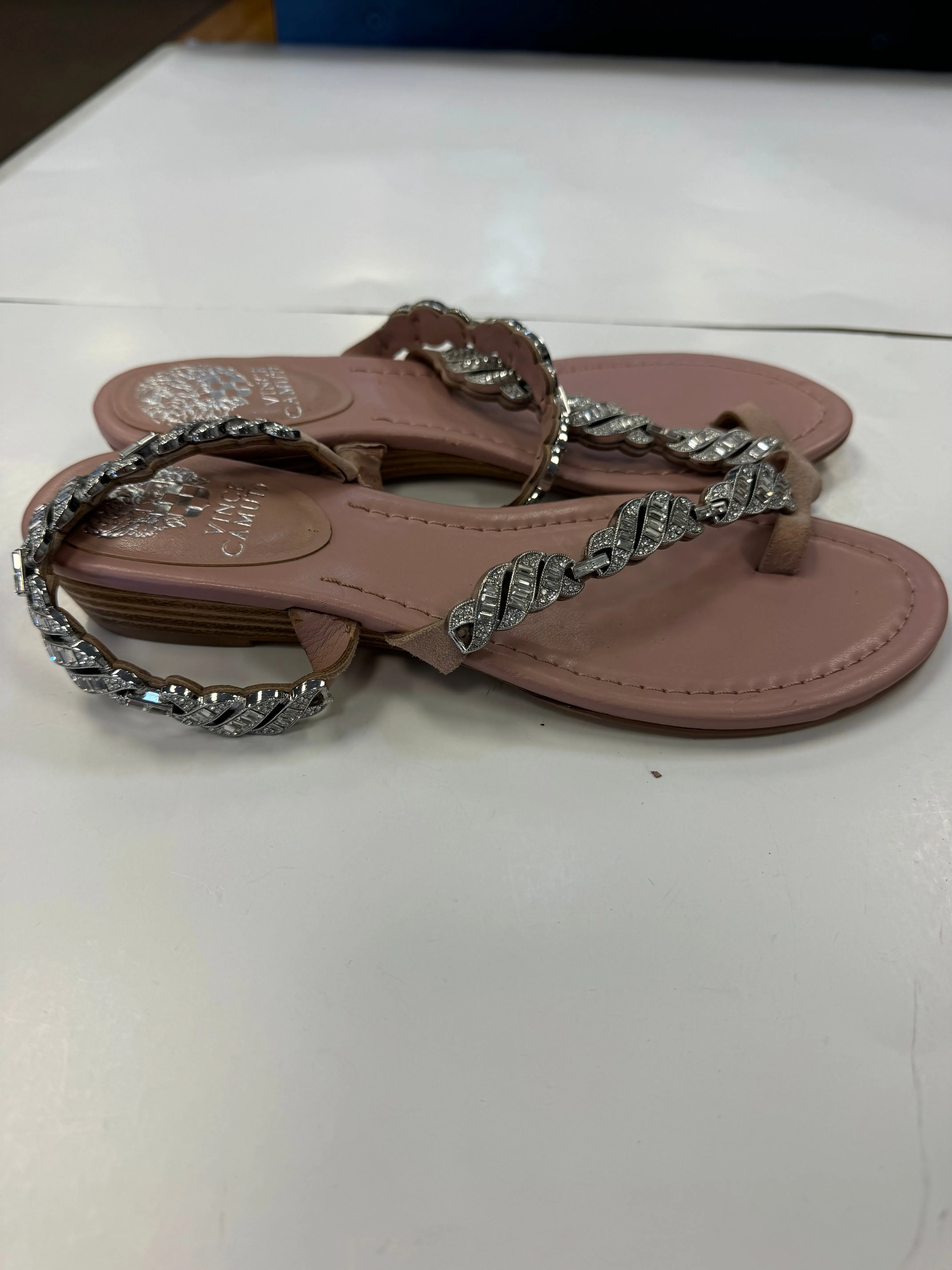 Sandals Heels Wedge By Vince Camuto In Pink, Size: 7