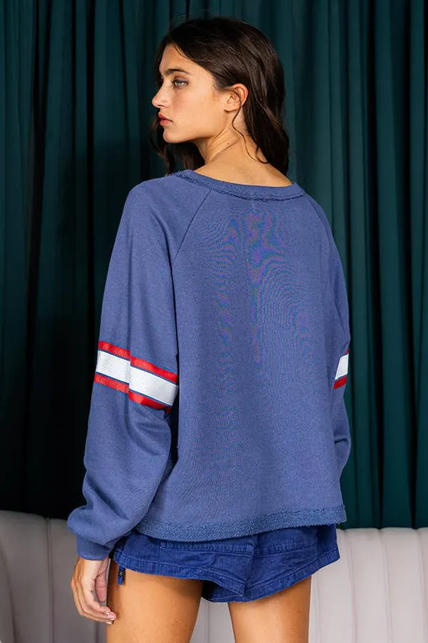 Scottie Graphic Retro Sporty Sweatshirt