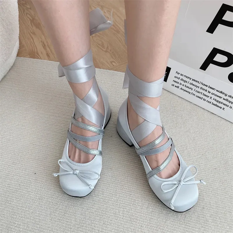 Sohiwoo New Chunky Heels Lolita Pumps Shoes Women Mary Janes Shoes Spring Summer Autumn Fashion Comfy Women Dancing Shoes Pumps