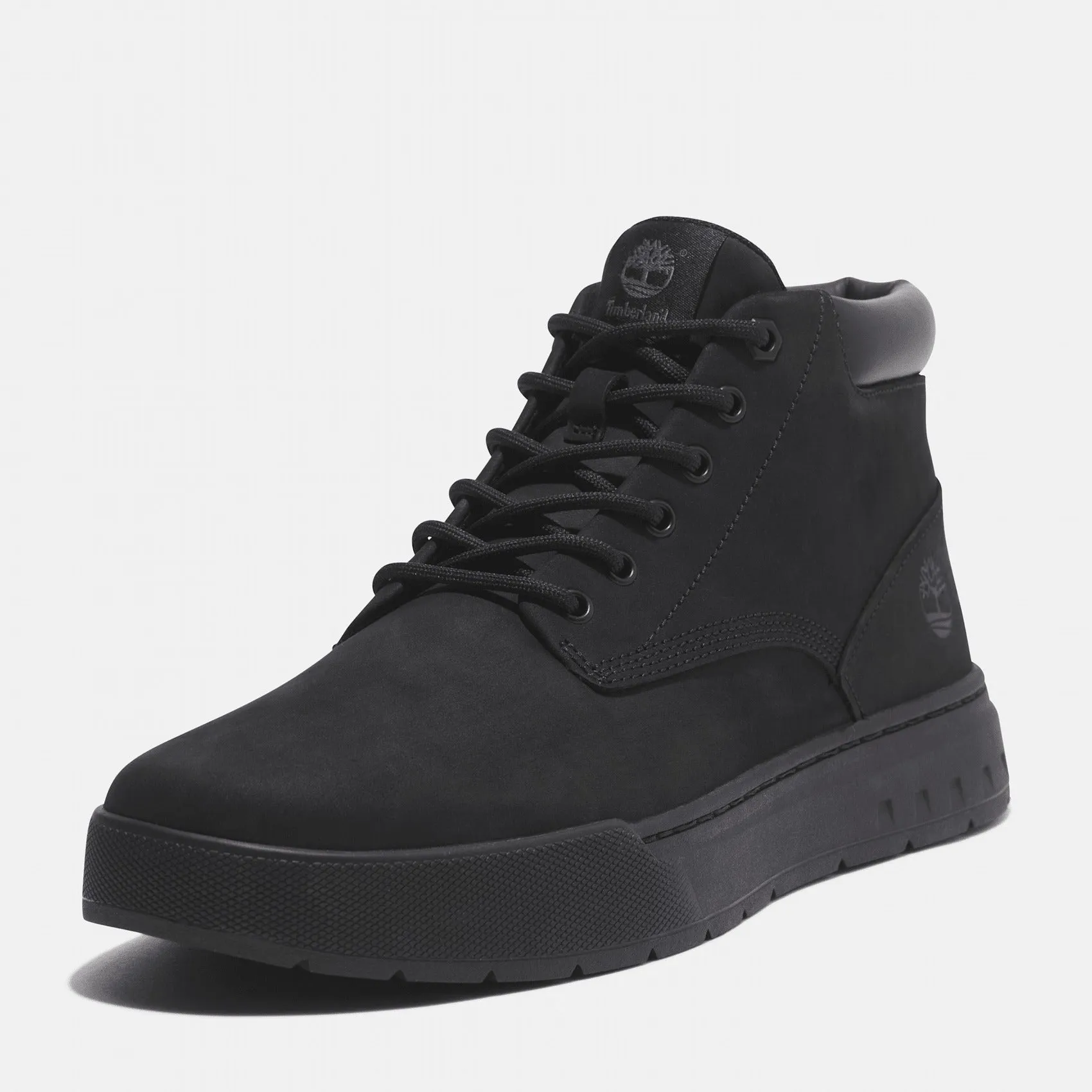 Timberland Maple Grove Mid Lace Trainer Monochrome Black