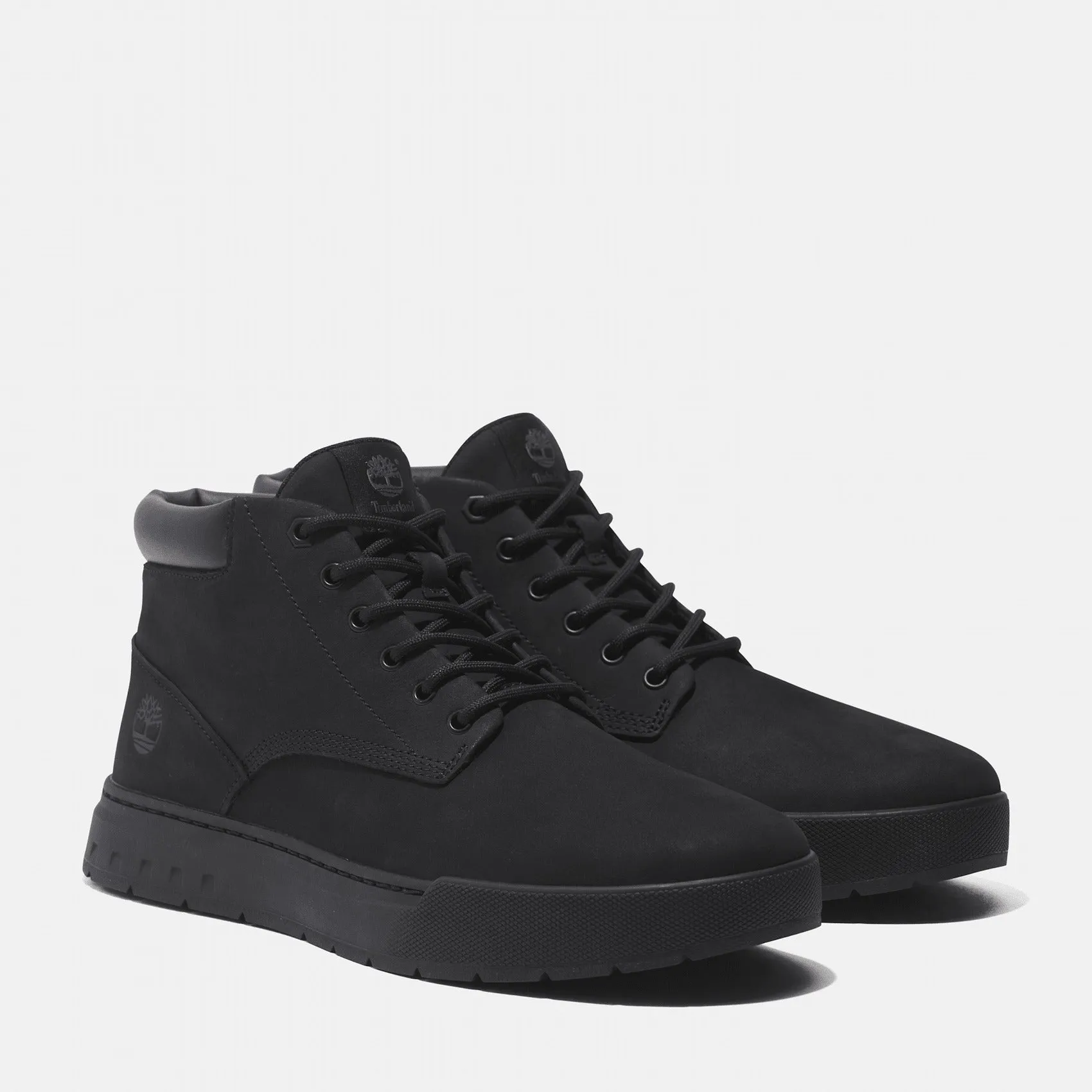 Timberland Maple Grove Mid Lace Trainer Monochrome Black