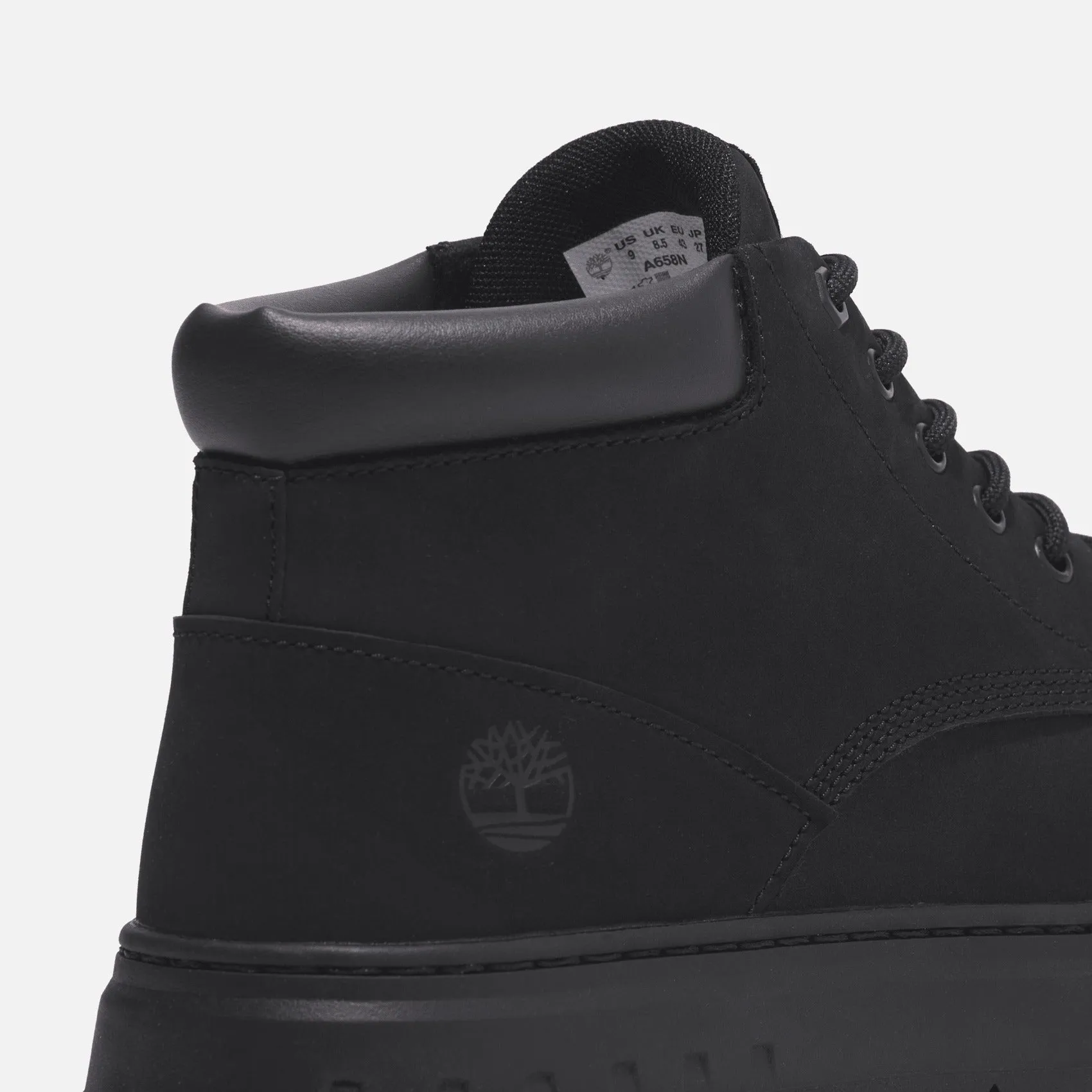 Timberland Maple Grove Mid Lace Trainer Monochrome Black