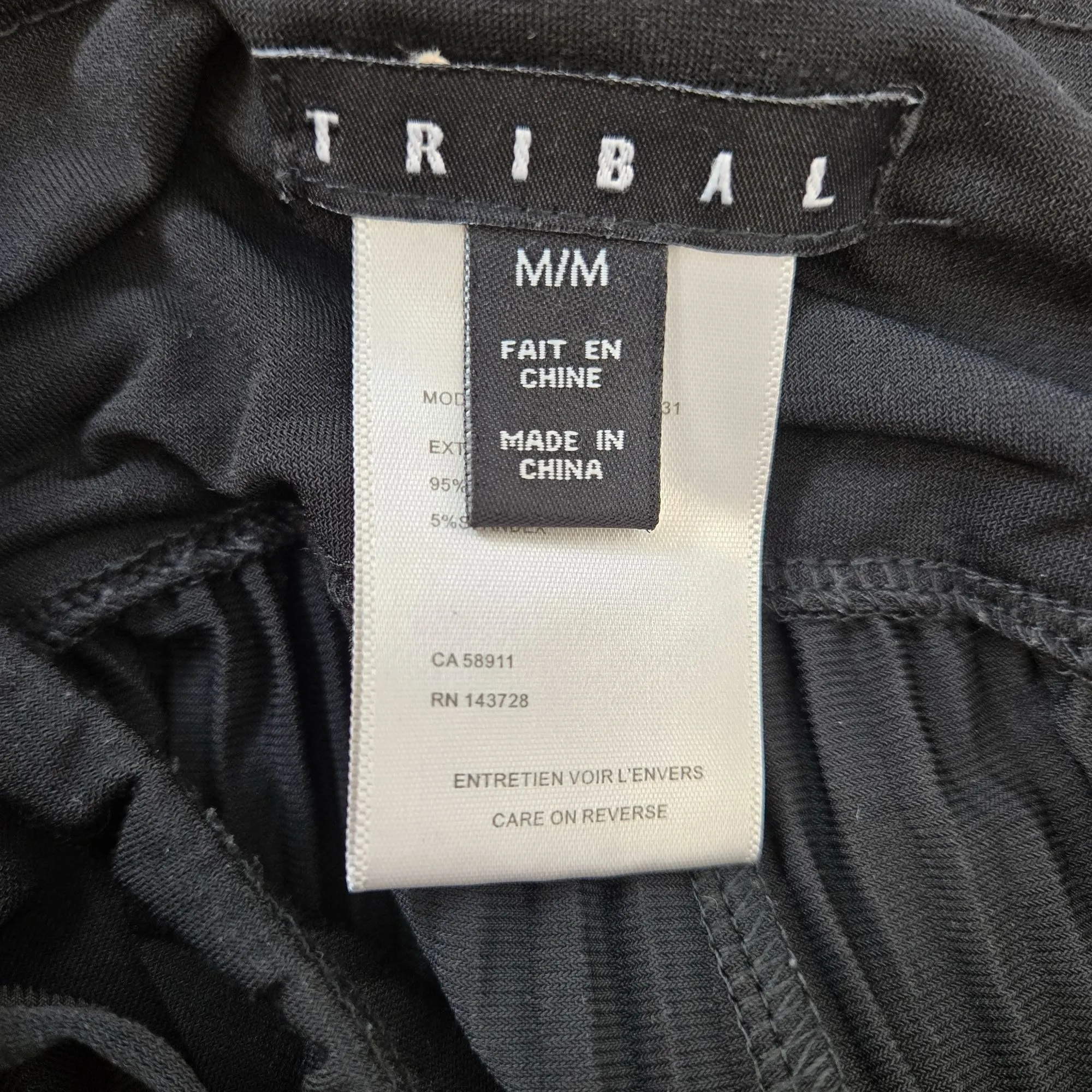 Tribal Pleated Wide Leg Trouser Pants Size Medium