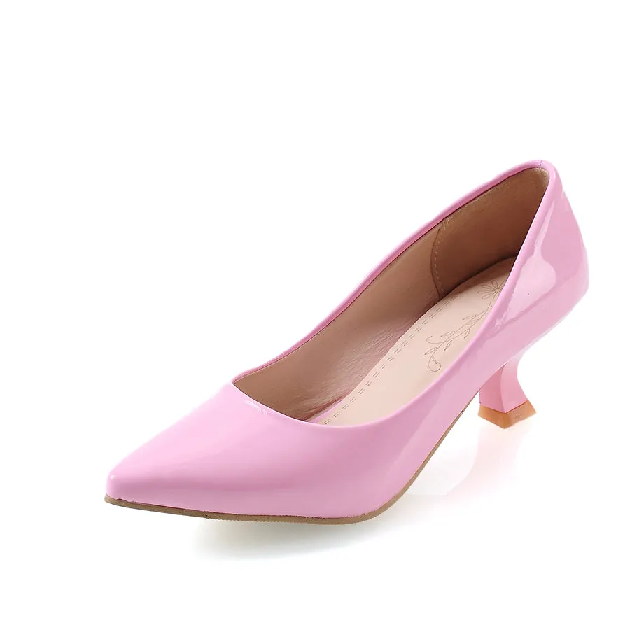 Women's Jellow Shoes Chunky Heel Pumps