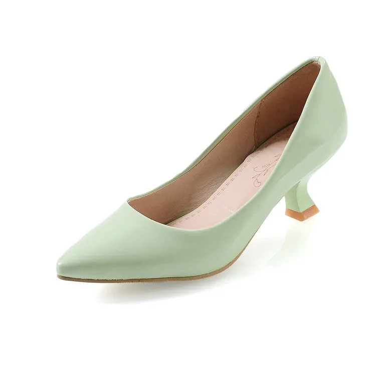 Women's Jellow Shoes Chunky Heel Pumps
