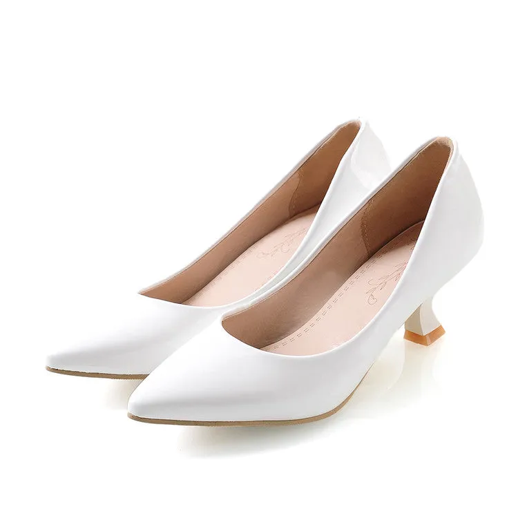 Women's Jellow Shoes Chunky Heel Pumps