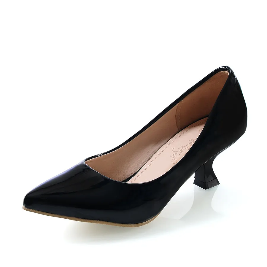 Women's Jellow Shoes Chunky Heel Pumps