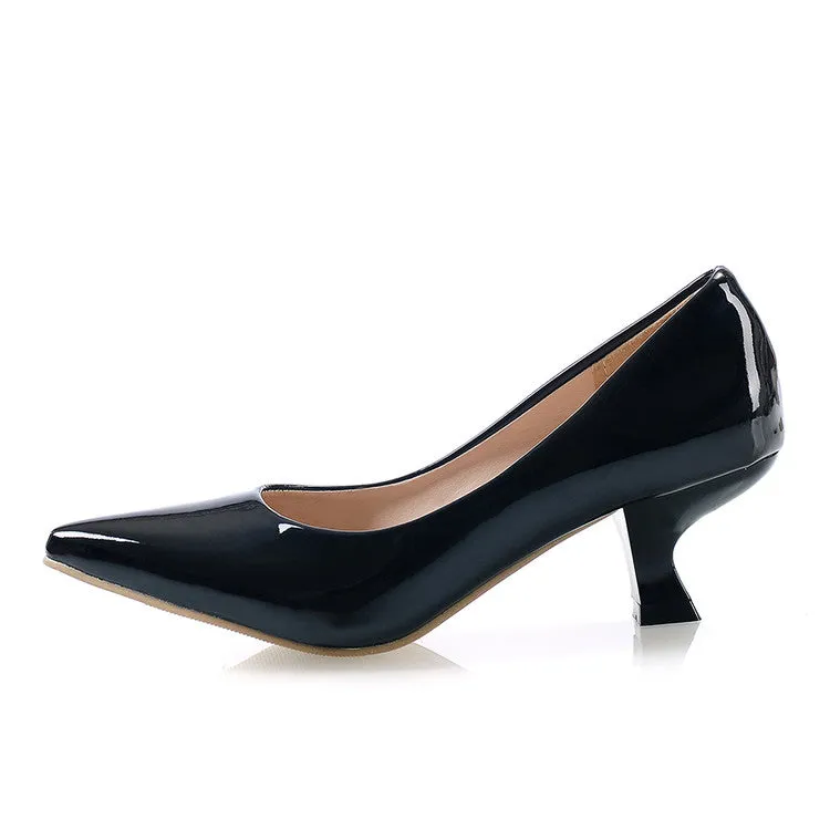 Women's Jellow Shoes Chunky Heel Pumps