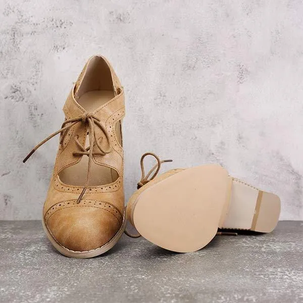 Women'S Retro Chunky High Heels 24024553