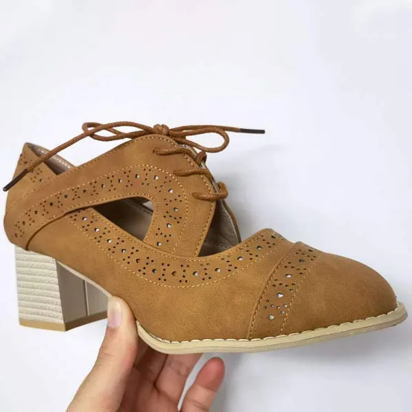 Women'S Retro Chunky High Heels 24024553