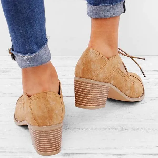 Women'S Retro Chunky High Heels 24024553