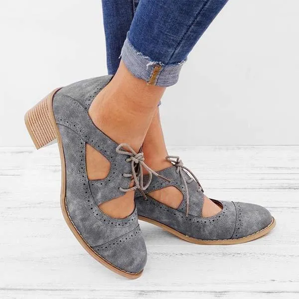 Women'S Retro Chunky High Heels 24024553