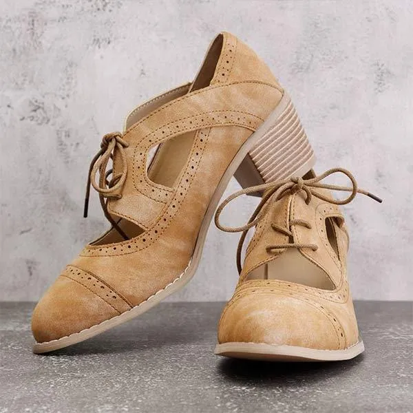 Women'S Retro Chunky High Heels 24024553
