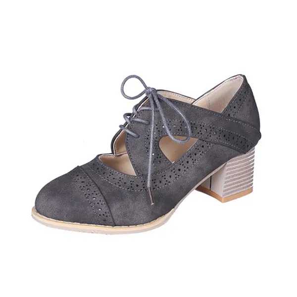 Women'S Retro Chunky High Heels 24024553
