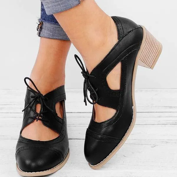 Women'S Retro Chunky High Heels 24024553