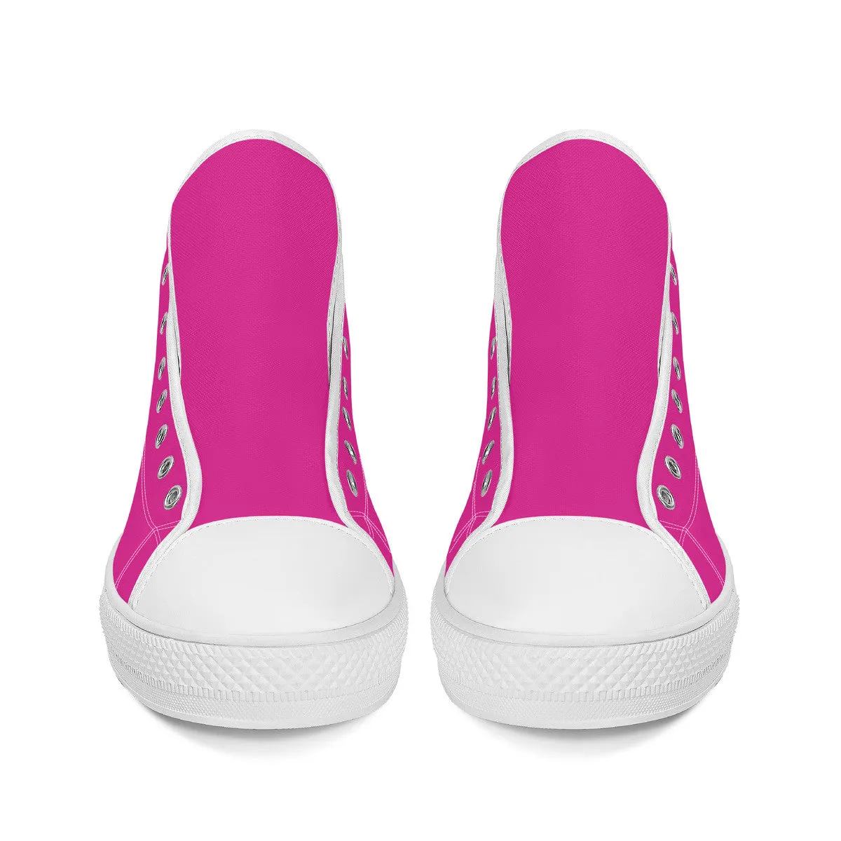 Work Hard Be Kind Pink Converse Style High Tops